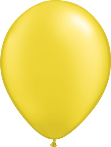 Pearl Citrine Yellow Balloon